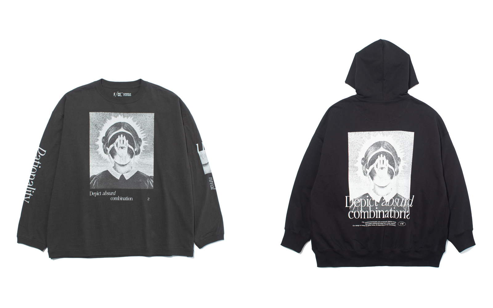 F/CE. 榎本マリコとのコラボ プリントロングスリーブTシャツ F/CE